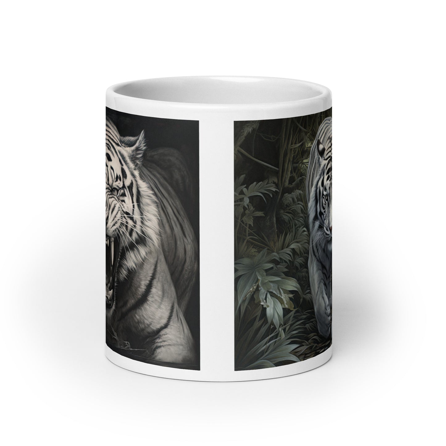 White glossy mug - Tiger 1