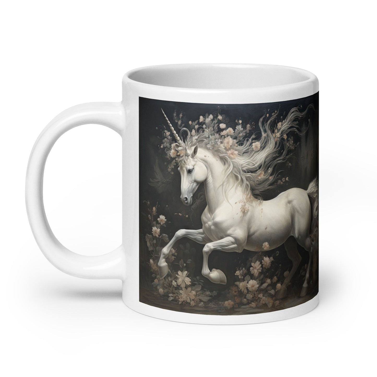 White glossy mug - Unicorn 1