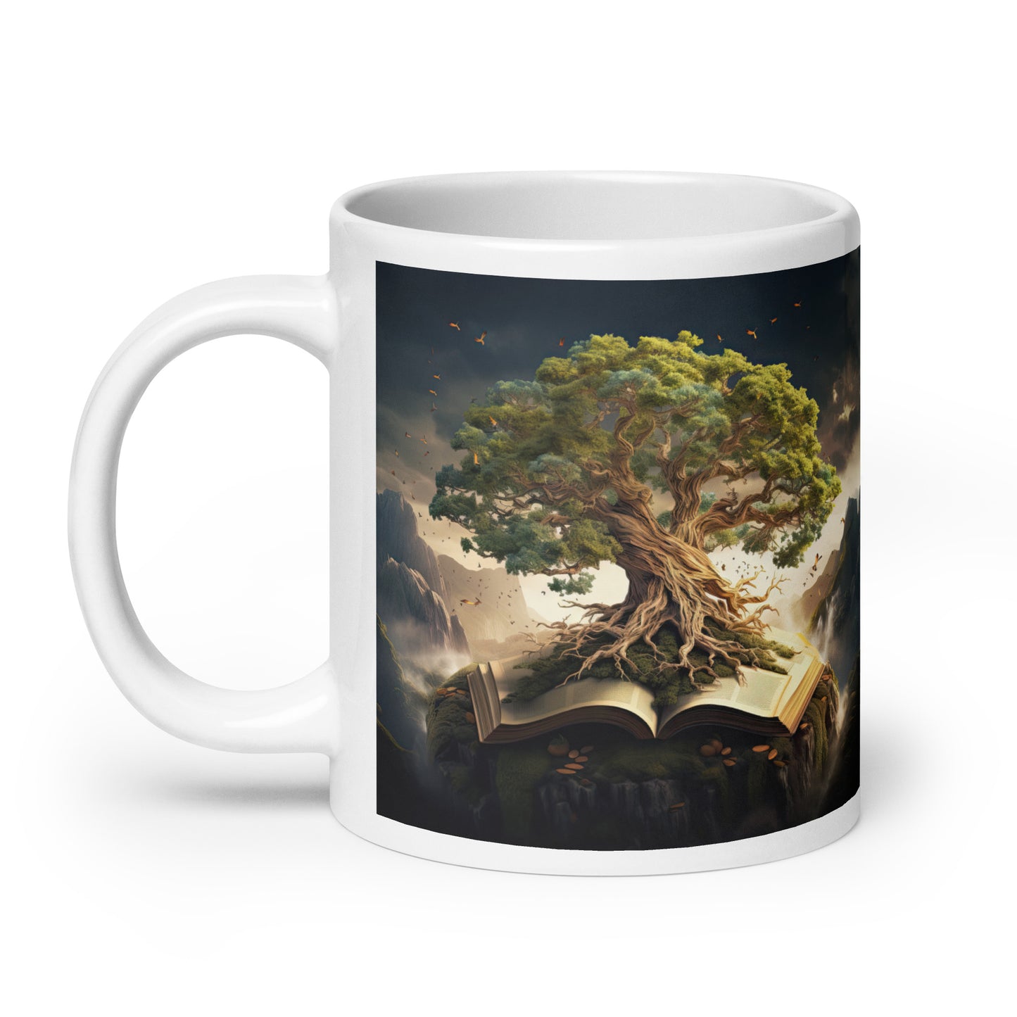 White glossy mug - Magical Tree 1