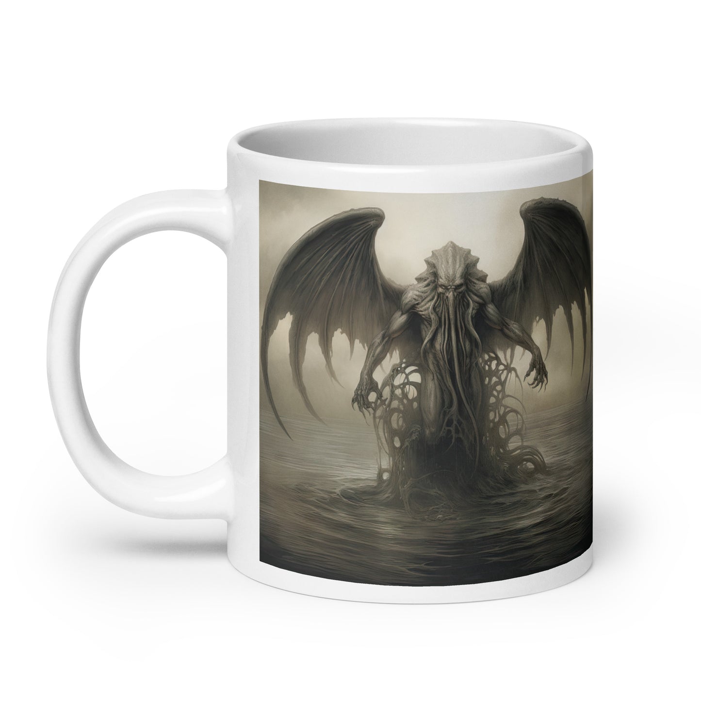 White glossy mug - Cthulhu Inspired 1