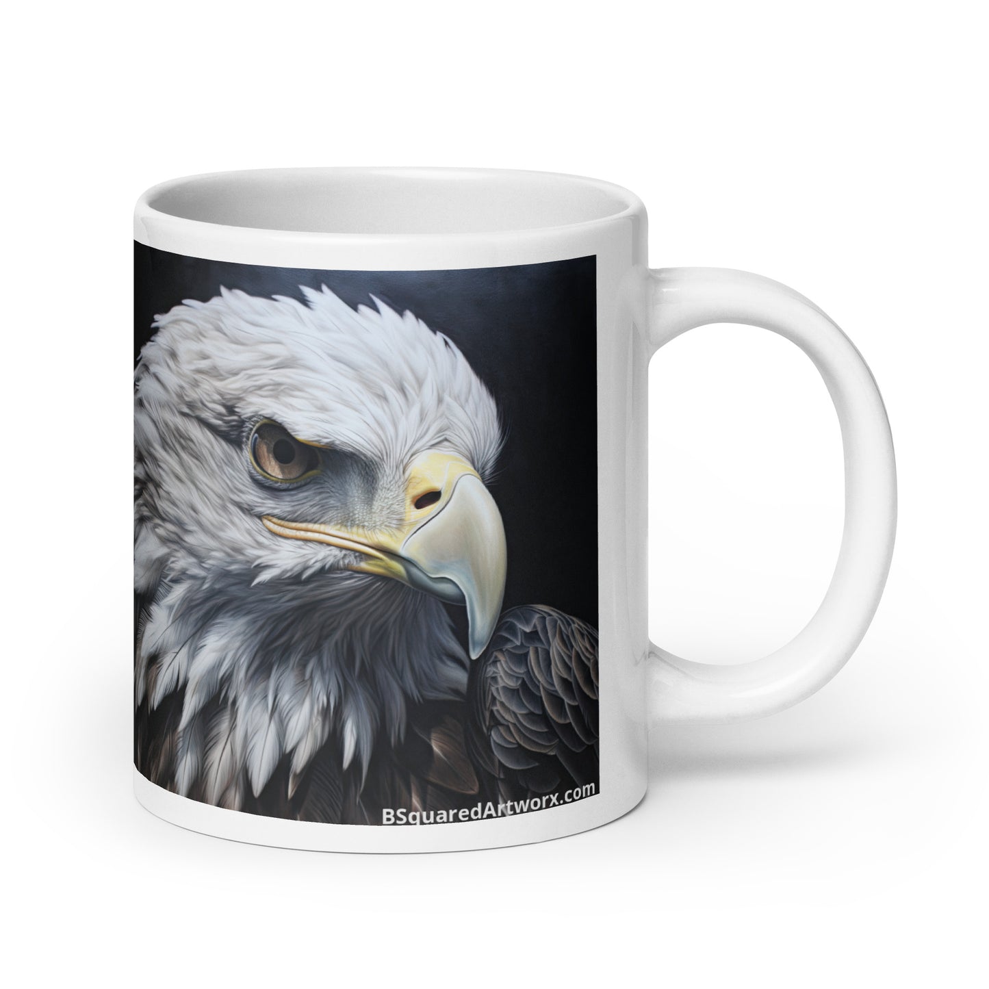 White glossy mug - Eagle 1