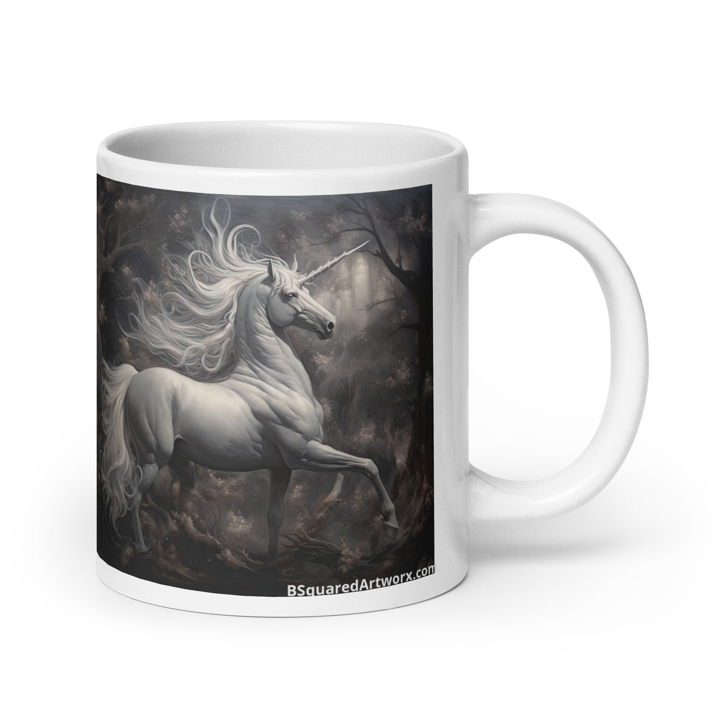 White glossy mug - Unicorn 1