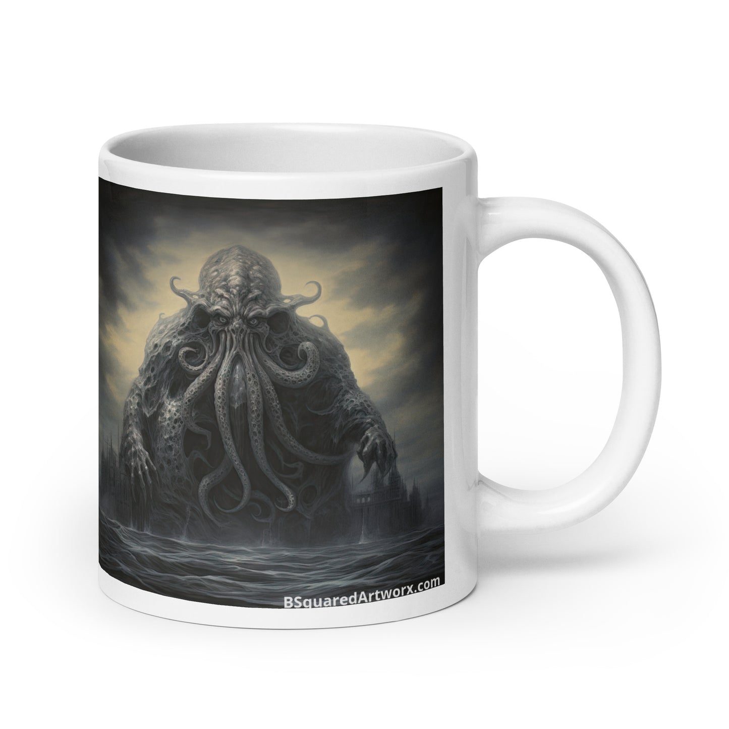 White glossy mug - Cthulhu Inspired 1