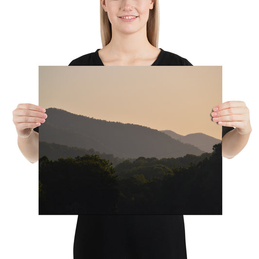 Poster - Morning Light Touching the Mountains