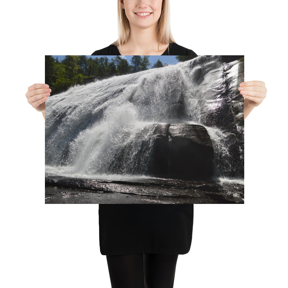 Poster - Top Waterfall Triple Falls NC