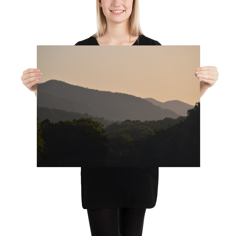 Poster - Morning Light Touching the Mountains