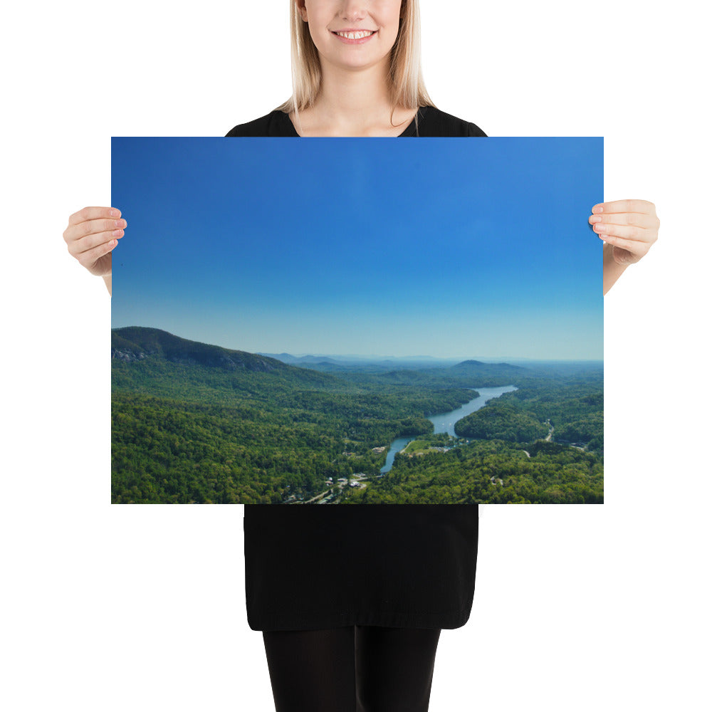 Poster - Overlooking Lake Lure NC