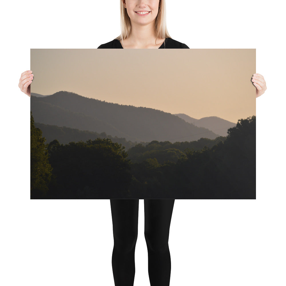 Poster - Morning Light Touching the Mountains